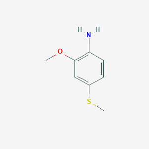 molecular formula C8H11NOS B2445588 2-Methoxy-4-(methylsulfanyl)aniline CAS No. 1657-84-7