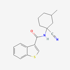 N-(1-Cyano-3-methylcyclohexyl)-1-benzothiophene-3-carboxamide