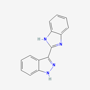molecular formula C14H10N4 B2445605 3-(1H-Benzimidazol-2-YL)-1H-indazole CAS No. 1097816-83-5