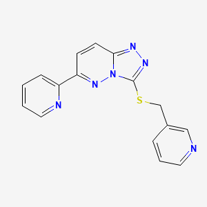 6-(Pyridin-2-yl)-3-((pyridin-3-ylmethyl)thio)-[1,2,4]triazolo[4,3-b]pyridazine