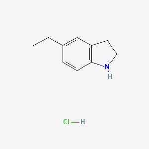 molecular formula C10H14ClN B2445639 5-Ethylindoline hydrochloride CAS No. 1172282-89-1