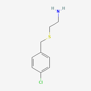 molecular formula C9H12ClNS B2445649 2-[(4-Chlorobenzyl)thio]ethanamine CAS No. 60116-21-4