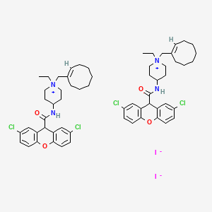 molecular formula C60H74Cl4I2N4O4 B2445650 Unii-E32U2esr7J CAS No. 202796-41-6; 353791-85-2
