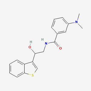 molecular formula C19H20N2O2S B2445662 N-[2-(1-benzothiophen-3-yl)-2-hydroxyethyl]-3-(dimethylamino)benzamide CAS No. 2034602-00-9