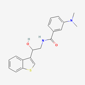 N-(2-(benzo[b]thiophen-3-yl)-2-hydroxyethyl)-3-(dimethylamino)benzamide