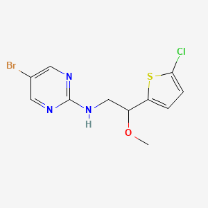 5-Bromo-N-[2-(5-chlorothiophen-2-yl)-2-methoxyethyl]pyrimidin-2-amine