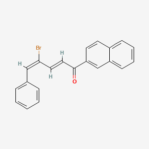 (2E,4E)-4-bromo-1-(naphthalen-2-yl)-5-phenylpenta-2,4-dien-1-one