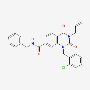 3-allyl-N-benzyl-1-(2-chlorobenzyl)-2,4-dioxo-1,2,3,4-tetrahydroquinazoline-7-carboxamide