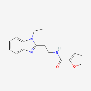 N-[2-(1-ethylbenzimidazol-2-yl)ethyl]furan-2-carboxamide