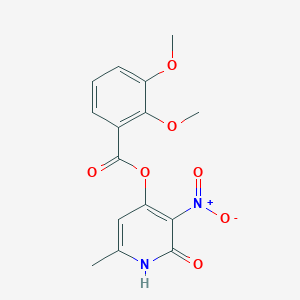 (6-methyl-3-nitro-2-oxo-1H-pyridin-4-yl) 2,3-dimethoxybenzoate
