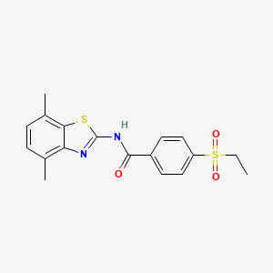 N-(4,7-dimethylbenzo[d]thiazol-2-yl)-4-(ethylsulfonyl)benzamide