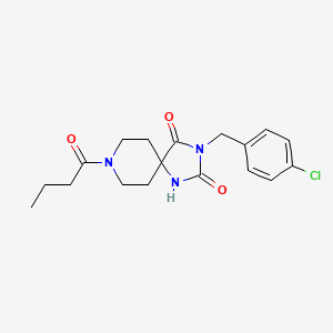 8-Butyryl-3-(4-chlorobenzyl)-1,3,8-triazaspiro[4.5]decane-2,4-dione