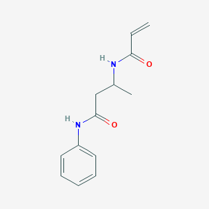 molecular formula C13H16N2O2 B2445730 N-Phenyl-3-(prop-2-enoylamino)butanamide CAS No. 2361638-22-2