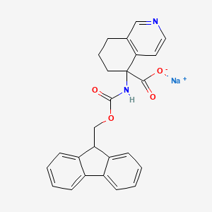 molecular formula C25H21N2NaO4 B2445773 Sodium;5-(9H-fluoren-9-ylmethoxycarbonylamino)-7,8-dihydro-6H-isoquinoline-5-carboxylate CAS No. 2243508-02-1