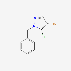 molecular formula C10H8BrClN2 B2445811 1-Benzyl-4-bromo-5-chloropyrazole CAS No. 1782897-29-3