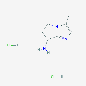3-Methyl-6,7-dihydro-5H-pyrrolo[1,2-a]imidazol-7-amine;dihydrochloride