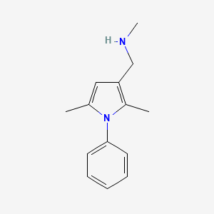 1-(2,5-dimethyl-1-phenyl-1H-pyrrol-3-yl)-N-methylmethanamine