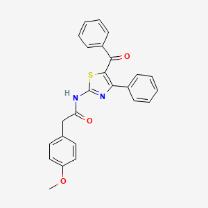 N-(5-benzoyl-4-phenylthiazol-2-yl)-2-(4-methoxyphenyl)acetamide