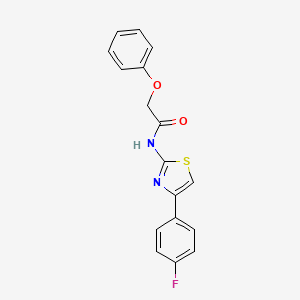 N-[4-(4-fluorophenyl)-1,3-thiazol-2-yl]-2-phenoxyacetamide