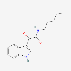 2-(1H-indol-3-yl)-2-oxo-N-pentylacetamide