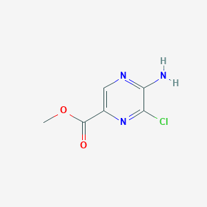 molecular formula C6H6ClN3O2 B2445860 Methyl 5-amino-6-chloropyrazine-2-carboxylate CAS No. 1378678-66-0