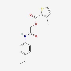 [2-(4-Ethylanilino)-2-oxoethyl] 3-methylthiophene-2-carboxylate