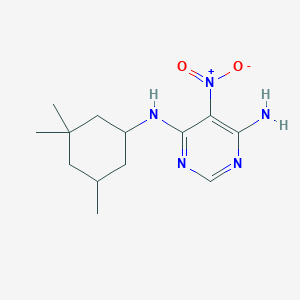 5-nitro-N4-(3,3,5-trimethylcyclohexyl)pyrimidine-4,6-diamine