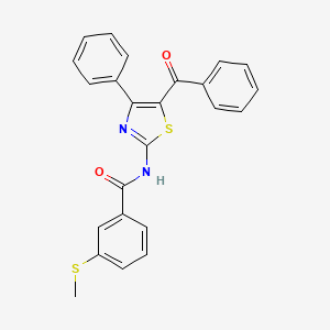 N-(5-benzoyl-4-phenylthiazol-2-yl)-3-(methylthio)benzamide