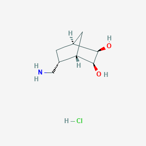 (1S,2R,3S,4S,5R)-5-(Aminomethyl)bicyclo[2.2.1]heptane-2,3-diol;hydrochloride