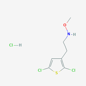 2-(2,5-Dichlorothiophen-3-yl)-N-methoxyethanamine;hydrochloride