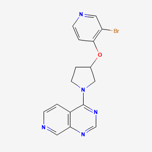 4-[3-(3-Bromopyridin-4-yl)oxypyrrolidin-1-yl]pyrido[3,4-d]pyrimidine