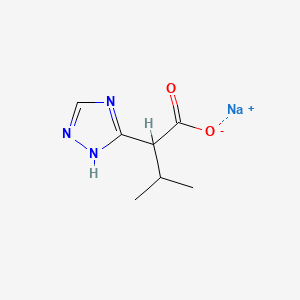 Sodium 3-methyl-2-(1H-1,2,4-triazol-3-yl)butanoate
