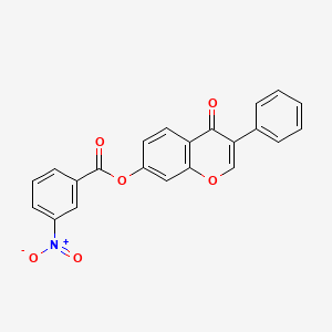 4-oxo-3-phenyl-4H-chromen-7-yl 3-nitrobenzoate
