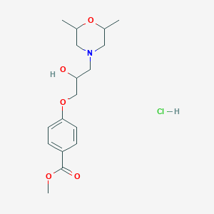 Methyl 4-(3-(2,6-dimethylmorpholino)-2-hydroxypropoxy)benzoate hydrochloride