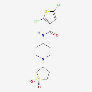 2,5-dichloro-N-(1-(1,1-dioxidotetrahydrothiophen-3-yl)piperidin-4-yl)thiophene-3-carboxamide