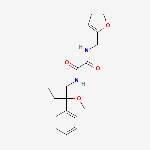 molecular formula C18H22N2O4 B2445920 N1-(furan-2-ylmethyl)-N2-(2-methoxy-2-phenylbutyl)oxalamide CAS No. 1706016-04-7