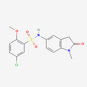 5-chloro-2-methoxy-N-(1-methyl-2-oxoindolin-5-yl)benzenesulfonamide