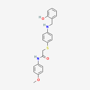 2-((4-((2-Hydroxybenzyl)amino)phenyl)thio)-N-(4-methoxyphenyl)acetamide