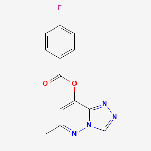 6-Methyl[1,2,4]triazolo[4,3-b]pyridazin-8-yl 4-fluorobenzenecarboxylate