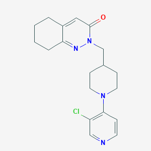 2-{[1-(3-Chloropyridin-4-yl)piperidin-4-yl]methyl}-2,3,5,6,7,8-hexahydrocinnolin-3-one