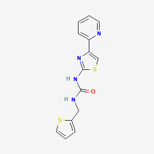 1-(4-(Pyridin-2-yl)thiazol-2-yl)-3-(thiophen-2-ylmethyl)urea