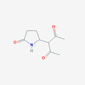 3-(5-Oxopyrrolidin-2-yl)pentane-2,4-dione