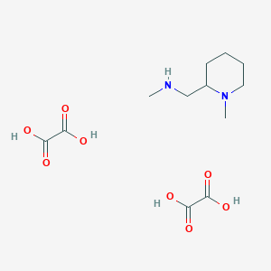 molecular formula C12H22N2O8 B2445960 N-methyl-1-(1-methyl-2-piperidinyl)methanamine diethanedioate CAS No. 184637-61-4