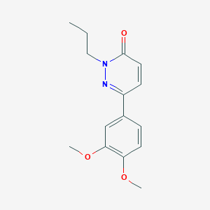 molecular formula C15H18N2O3 B2445971 6-(3,4-dimethoxyphenyl)-2-propylpyridazin-3(2H)-one CAS No. 1210135-18-4