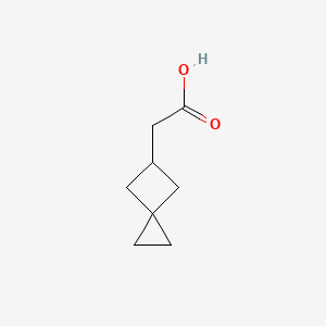 molecular formula C8H12O2 B2445980 2-Spiro[2.3]hexan-5-ylacetic acid CAS No. 2253641-00-6