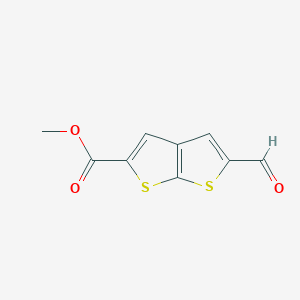 molecular formula C9H6O3S2 B2445988 Methyl 5-formylthieno[2,3-b]thiophene-2-carboxylate CAS No. 2219374-17-9