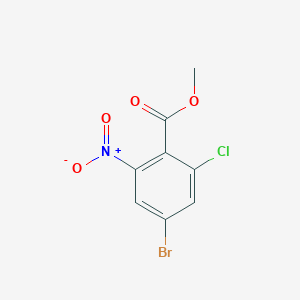 molecular formula C8H5BrClNO4 B2446002 Methyl 4-bromo-2-chloro-6-nitrobenzoate CAS No. 2092700-64-4