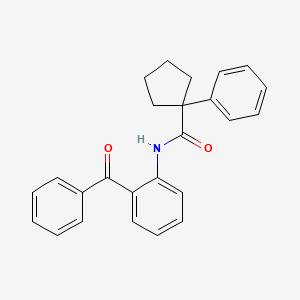 molecular formula C25H23NO2 B2446004 N-(2-benzoylphenyl)-1-phenylcyclopentane-1-carboxamide CAS No. 1022128-17-1