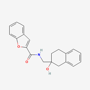 N-((2-hydroxy-1,2,3,4-tetrahydronaphthalen-2-yl)methyl)benzofuran-2-carboxamide