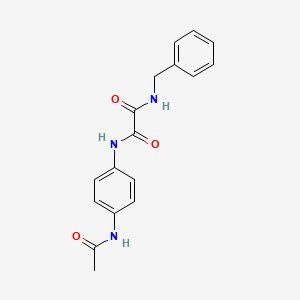 molecular formula C17H17N3O3 B2446089 N'-BENZYL-N-(4-ACETAMIDOPHENYL)ETHANEDIAMIDE CAS No. 847239-52-5